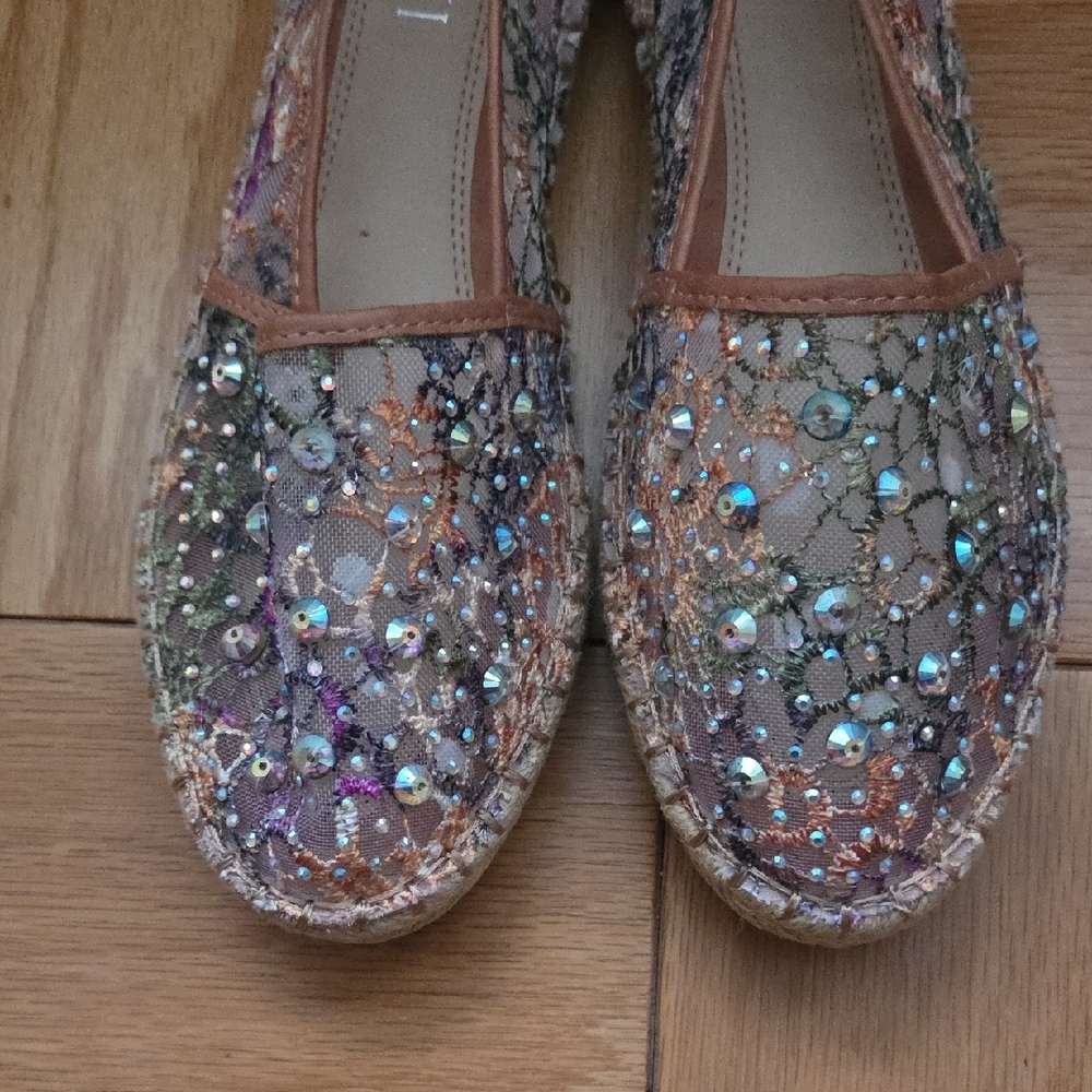 Multicolor Sequin Espadrilles
